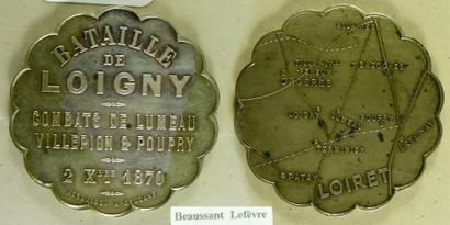 null LOIGNY, 2 DÉCEMBRE 1870 - Jeton commémoratif édité par Herluison à Orléans,...