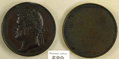null MÉDAILLE DES DÉFENSEURS DE MAZAGRAN, 3, 4, 5, 6 février 1840, en bronze à patine...