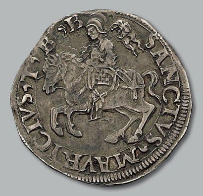 ITALIE Charles II (1504-1553) - 8 grossi au Saint-Maurice. Turin. CNI 114. Rare....