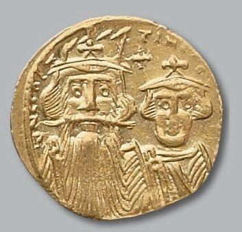 null MONNAIE BYZANTINE CONSTANT II et ses fils (641-668) - Solidus. Constantinople....