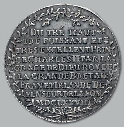 null Jean Georges II (1656-1680) - Thaler. 1678. Ordre de la jarretière. KM. 565....