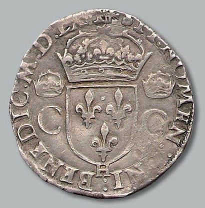 null Teston, 2e type. 1562. La Rochelle. Sb. 4602. Beau portrait. Très bel exemp...