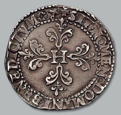 null Franc au col plat. 1581. Bayonne (sans cordelette derrière la nuque). Sb. 4714....