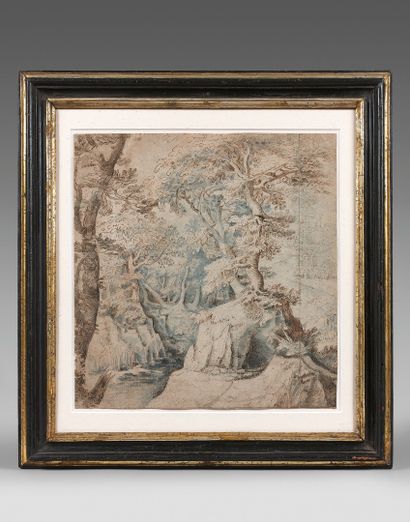 Attribué à Gillis Van CONINXLOO (1544-1607)
Paysage...