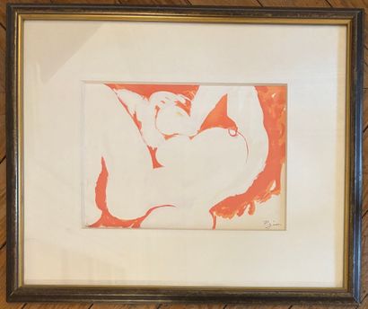 null Édouard PIGNON (1905-1993)
"Nude woman, arms behind her head".
Lithograph in...