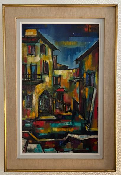 null GROTÉ MAHÉ (XX-XXI century)
"Village Street
Oil on canvas, signed upper right.
55...