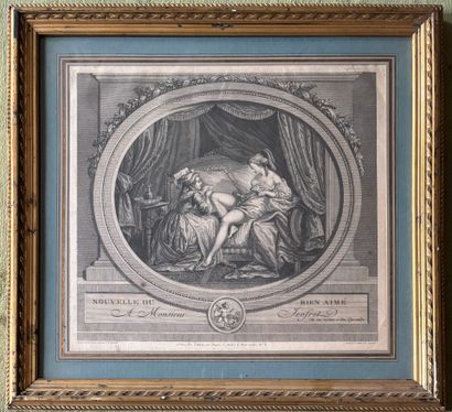 null SET of five engravings including: 

After Louise-Madeleine HORTHEMELS (1686-1767)
"Lise...