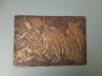 null Copper PLAQUE with erotica decoration in bas-relief.
Height: 13.3 cm
Width:...