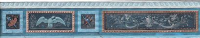 Tommaso BIGATTI (actif vers 1800) Projet de décoration murale dans le goût pompéien,...