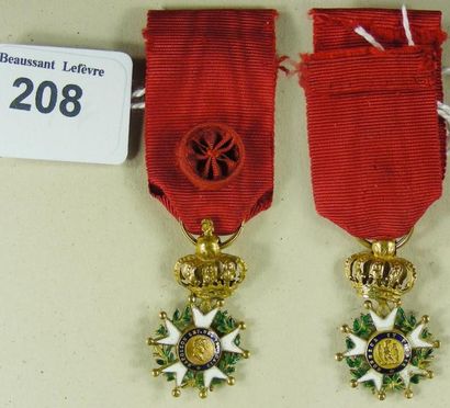 null Ordre de la Légion d'honneur - Restauration, étoile d'officier, réduction en...