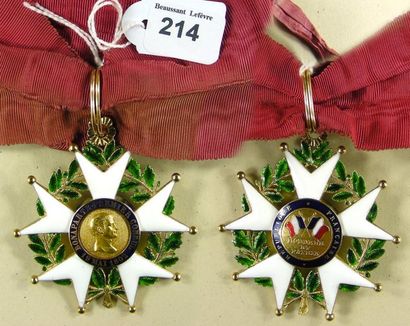 null Ordre de la Légion d'honneur - IIe République, étoile de commandeur en or et...