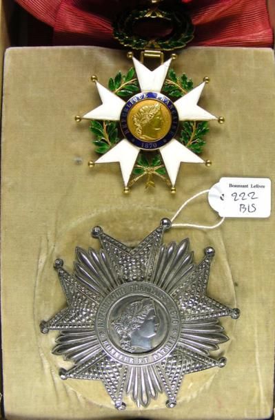 null Ordre de la Légion d'honneur - IIIe République, ensemble complet de grandcroix,...