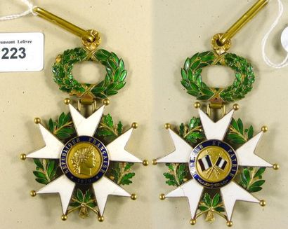 null Ordre de la Légion d'honneur - IIIe République, étoile de commandeur en or et...