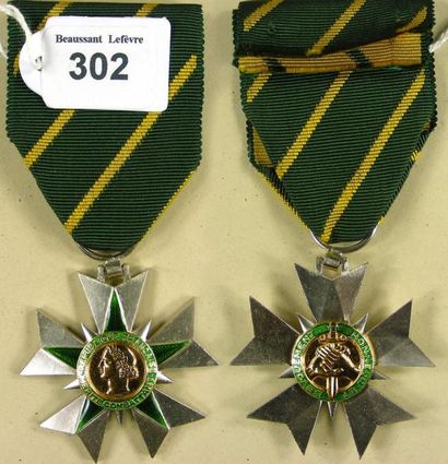 null Ordre du Mérite Combattant, créé en 1953 et dessiné par Louis Muller, insigne...