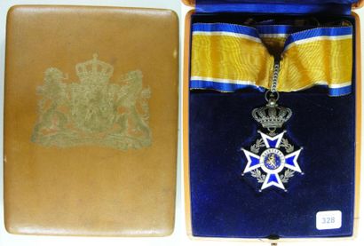 PAYS-BAS Ordre d'orange-Nassau, fondé en 1892, croix de commandeur à titre civil,...