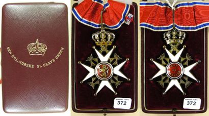 NORVÈGE Ordre de Saint Olaf, fondé en 1847, croix de commandeur du 4e type, depuis...