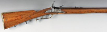 AUTRICHE - HONGRIE - ALLEMAGNE Carabine de chasse ou de tir autrichienne à silex...