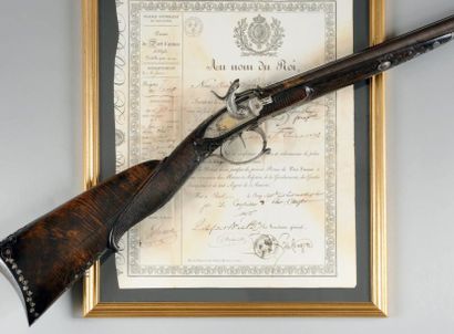 ALLEMAGNE, FRANCE, ITALIE Rare fusil de chasse double par "Nicolas Noël Boutet",...