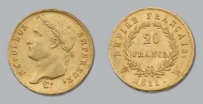 20 Francs or. 1811. Lille. G. 1025. Supe...