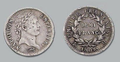 null Demi-Franc. 1809. Perpignan. G. 398. TTB à superbe.