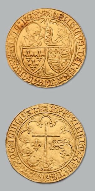 null Salut d'or. Rouen. D. 443A. Superbe. Henri VI (1422-1453)