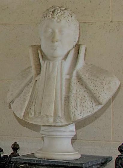Ecole FRANÇAISE vers 1830 Buste en marbre représentant Etienne Jean François, 6e...
