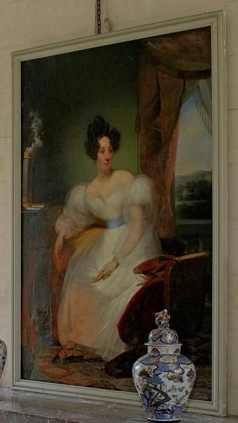 Claude-Marie DUBUFE (1790-1864) Portrait d'Etiennette d'Aligre, marquise de Pomereu...