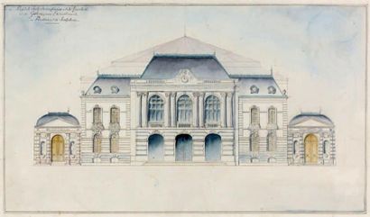 HILDEVERT (actif à la fin du XIXe siècle) Projet de salle de conférences et de spectacles...