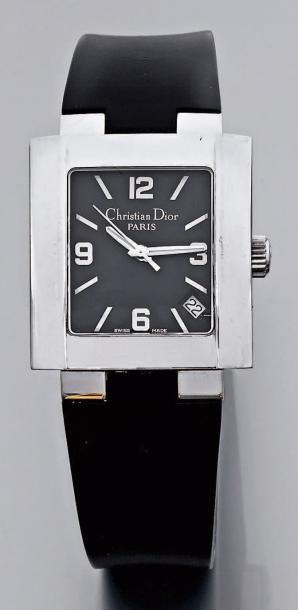 null Montre-bracelet d'homme, rectangulaire, à mouvement mécanique automatique et...