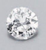 null Diamant rond de taille ancienne, sur papier, pesant: 1,02 ct
