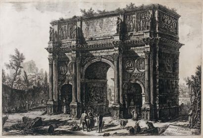 Giovanni Battista PIRANESI Veduta dell'arco di Costantino, planche de la suite des...