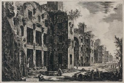 Giovanni Battista PIRANESI Veduta degli avanzi superiori delle Terme di Diocleziano,...