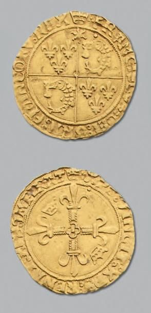 null FRANÇOIS 1er (1515-1547) Écu d'or au soleil du Dauphiné, 4e type. Crémieu. D....
