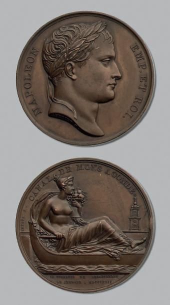 EMPIRE 7 Médailles dont: 1805: Pie VII visite...