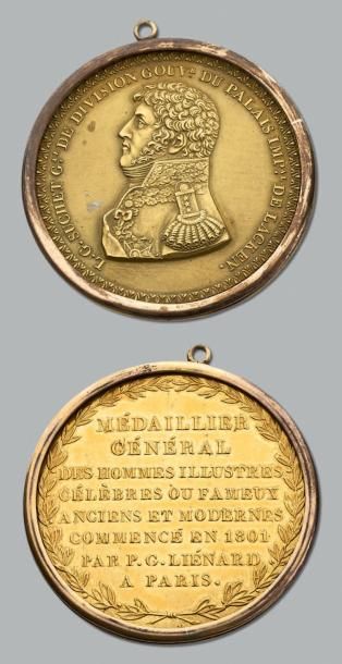 12 Médailles dont: Suchet (repoussé de Lienard),...