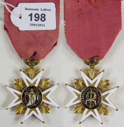 Ordre de Saint-Louis, croix de chevalier...