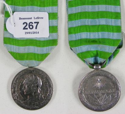 Médaille de Madagascar 1883-1886, première...