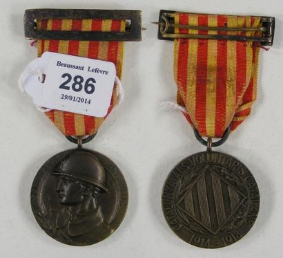 Médaille des Volontaires Catalans, instituée...