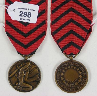 Médaille du réseau Lord Denys, en bronze...