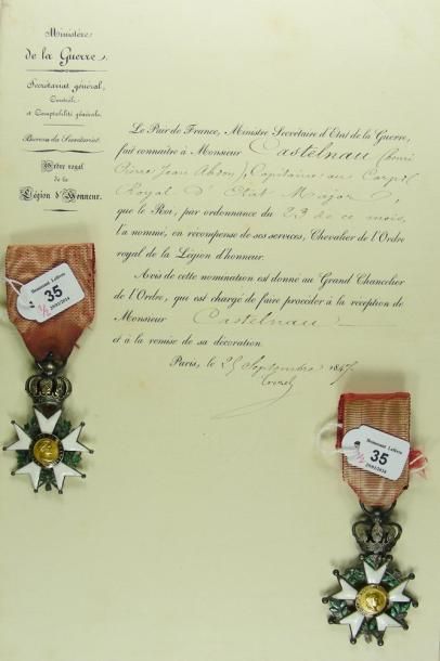 Ordre de la Légion d'honneur, lot de deux...