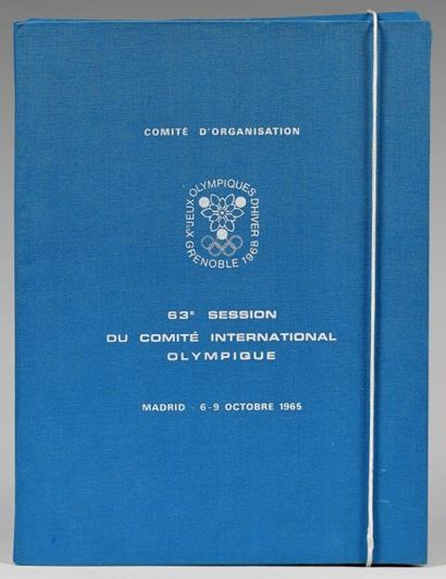 null Grenoble 1968, rapport présenté par le comité d'organisation des Xe Jeux Olympiques...