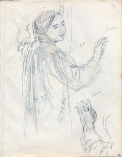 Maurice DENIS (1870-1943) La Résurrection de la fille de Jaïre, 1921 Huile sur toile,...