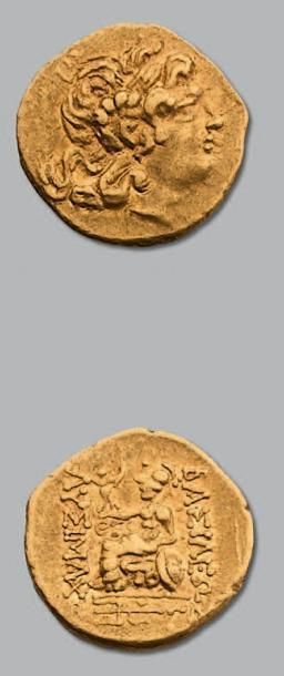 null BYZANCE Statère d'or au type de Lysimaque (Ier siècle av. J.-C.). 8,10 g. Tête...