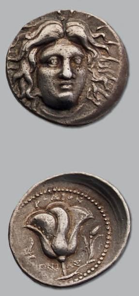 null ÎLES de CARIE: Rhodes (304-167 av. J.-C.) Tétradrachme. 13,51 g. Tête radiée...