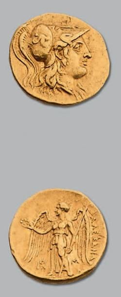 null MACÉDOINE Alexandre III (336-323 av. J.-C.) Statère d'or. 8,54 g. Babylone....