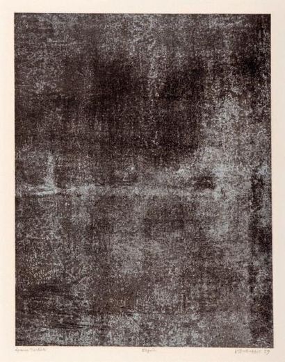 Jean Dubuffet (1901-1985) Espoir, planche de l'album Tables rases, 1959, lithographie...