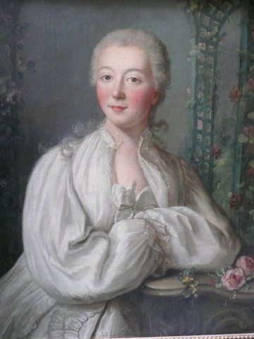 null Attribué à Louis-Richard DUPONT (1734-1765) :
"Portrait de femme en déshabillé...