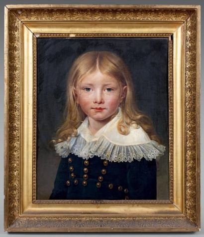 École FRANÇAISE du début du XIXe siècle Portrait de Monsieur Fred Jourdan enfant...
