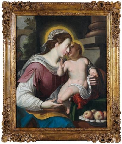 Vincent PLASSARD (Né à Chalon-sur-Saône, actif à Paris entre 1642 et 1685) Vierge...