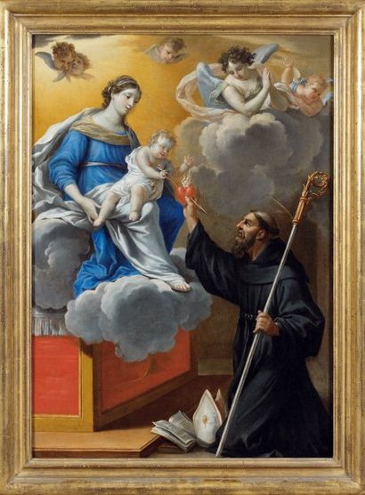 Charles POERSON (Vic-sur-Seille (?) 1609-Paris 1667) La Vierge et l'Enfant Jésus...